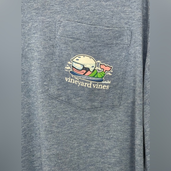 Vineyard Vines Blue Long Sleeves T-Shirt Size M - Picture 7 of 14